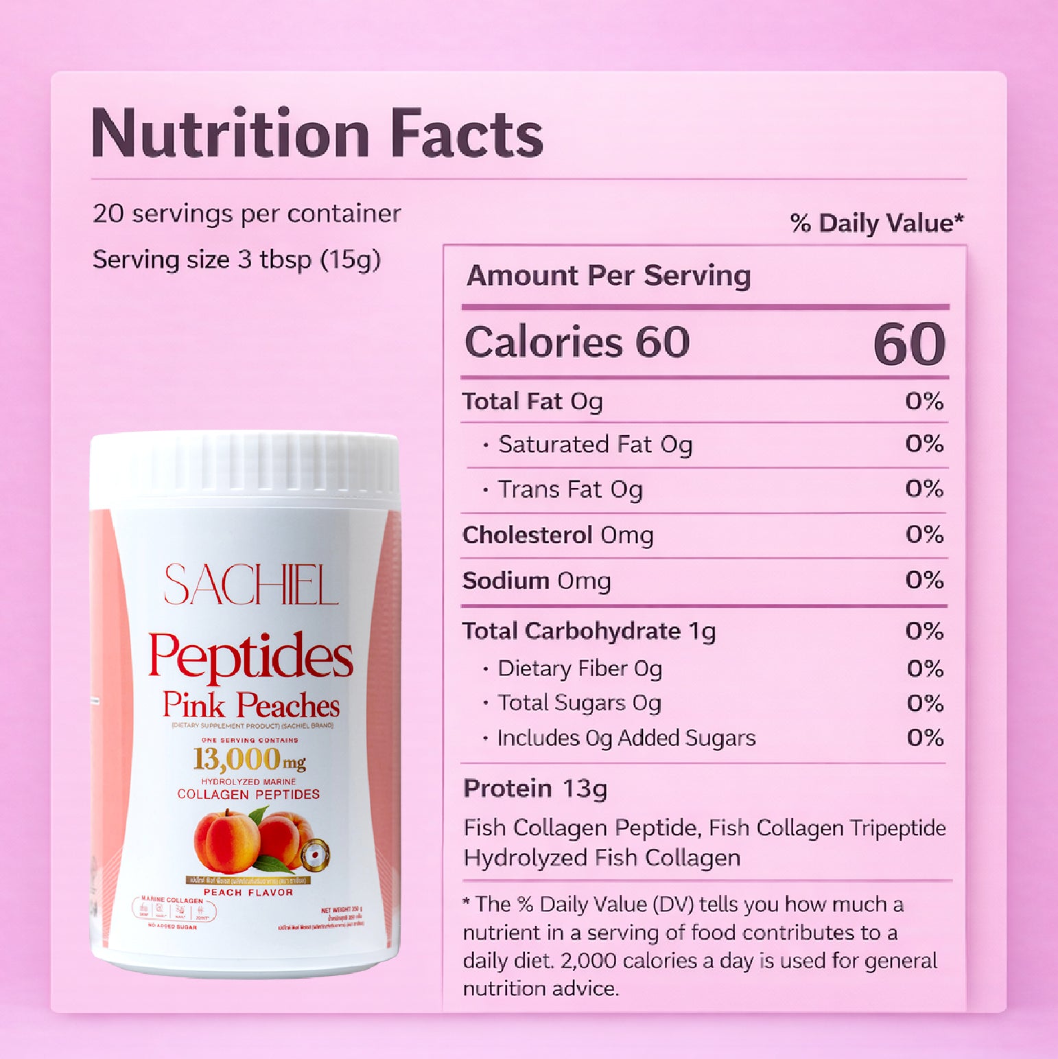 13,000 mg Japanese Marine Collagen Peptides